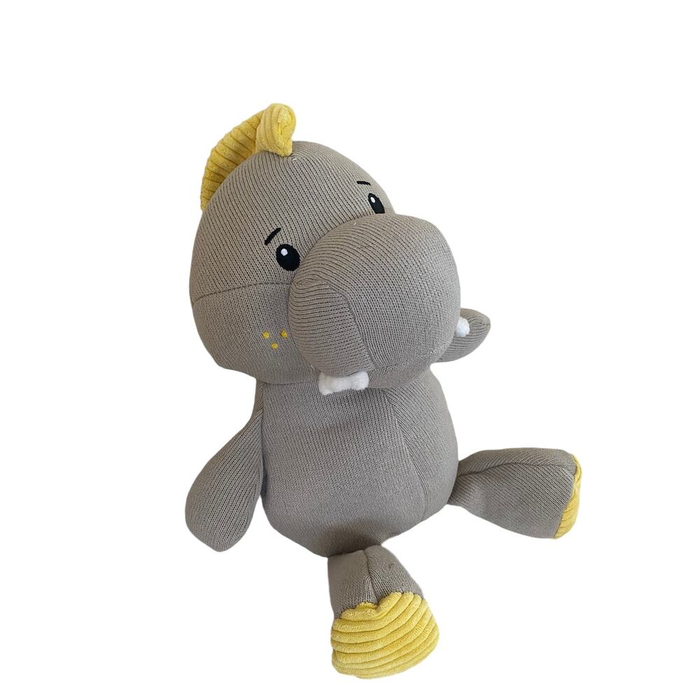 Gray Dinosaur Plush Stuffed Animal 14” Soft Cuddly Dino